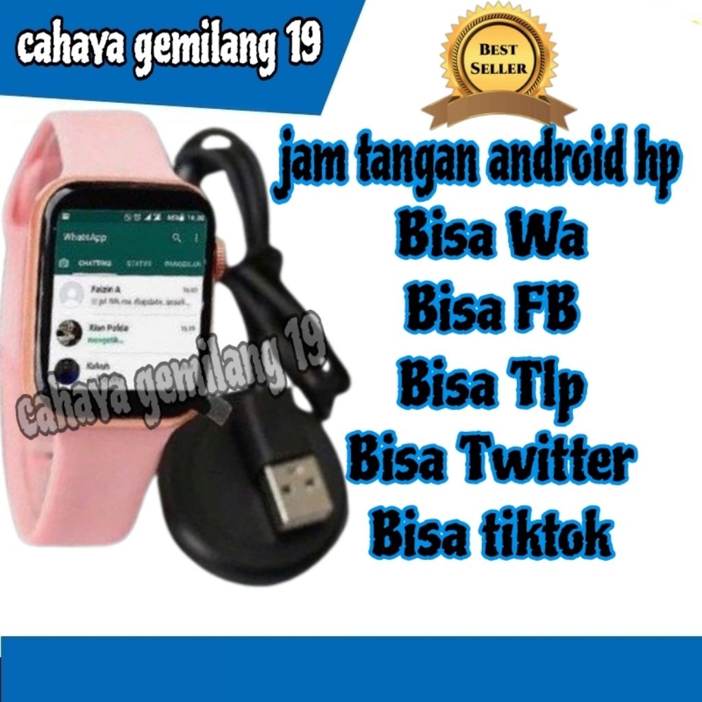 Jam Tangan Android Pintar Hp Bisa Wa Layar Sentuh Anti Smartwatch pria wanita elegan mewah sport ola