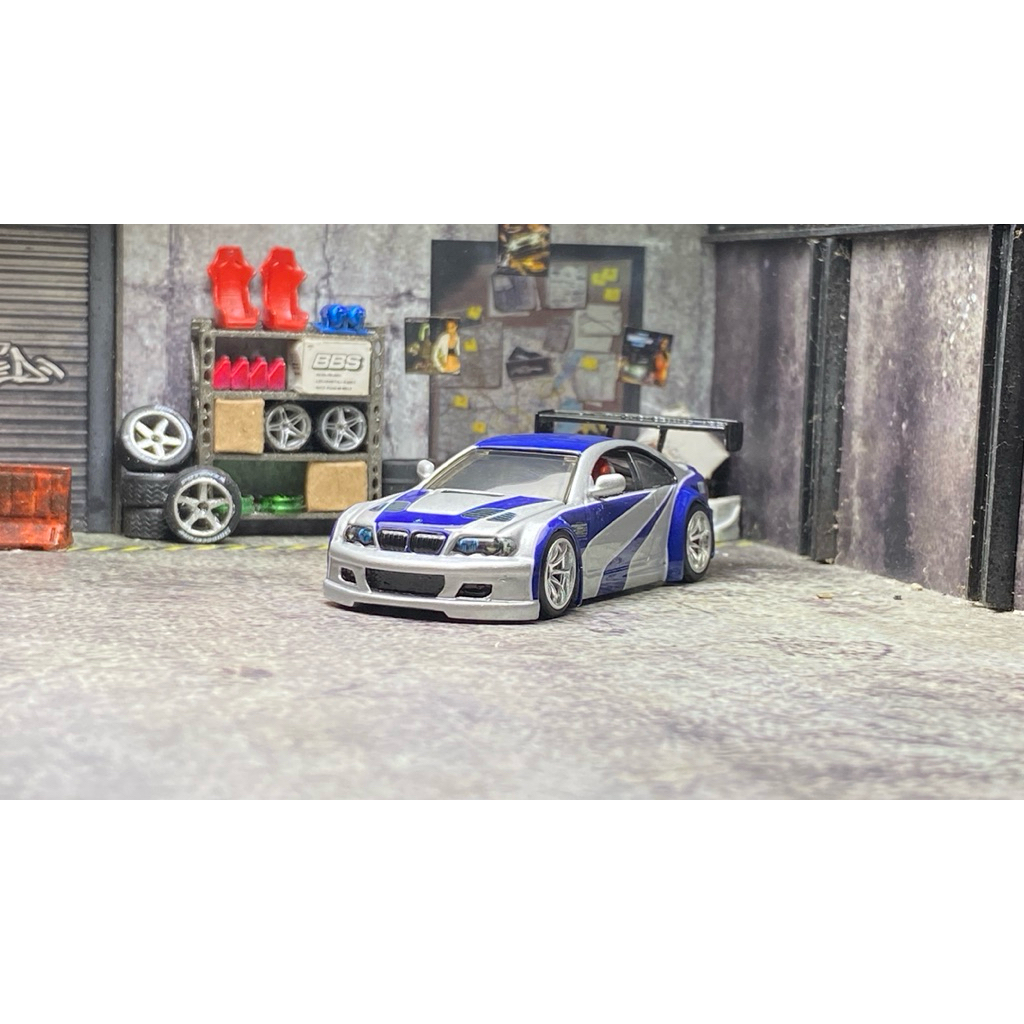 hotwheels Premium BMW M3 GTR E46 Custom Mostwanted