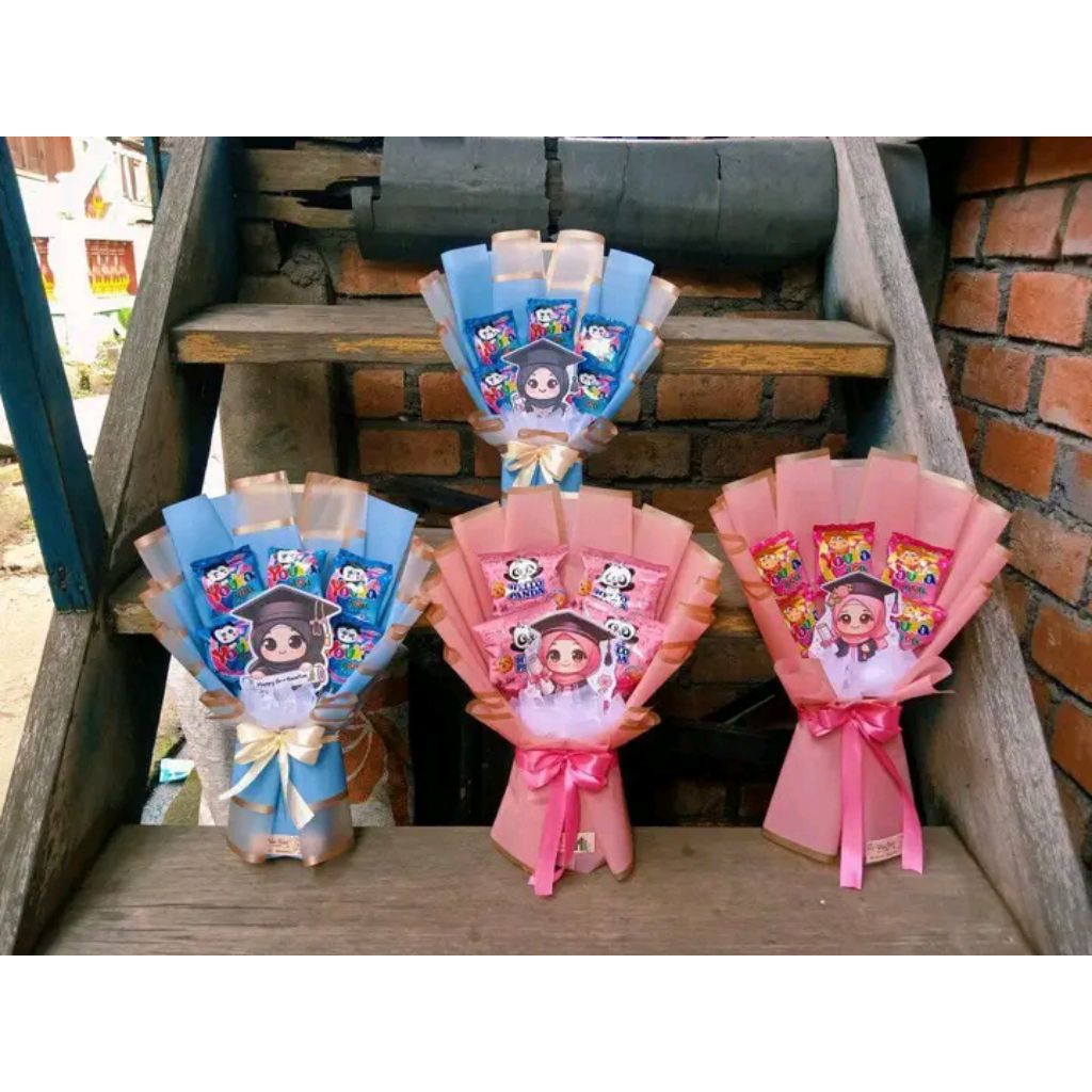 

buket snack cantik lucu murah
