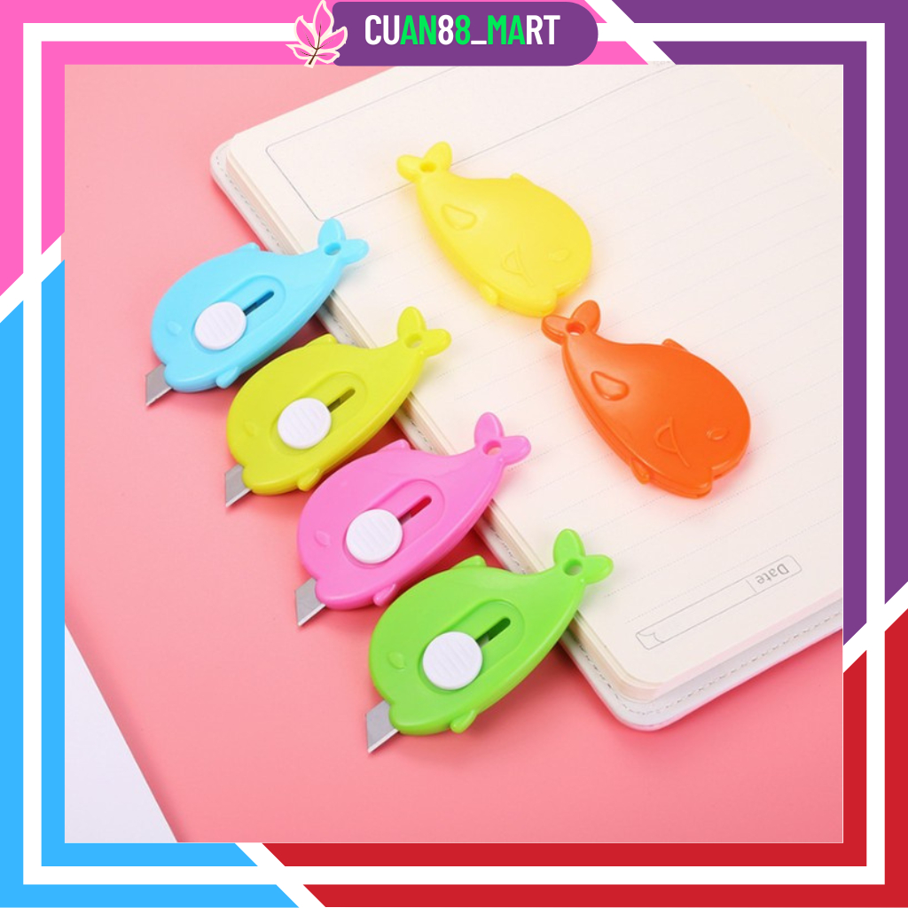

【COD】【TERMURAH】CUTTER MINI MOTIF DOLPHIN LUMBA-LUMBA PISAU MINI PEMBUKA PAKET/UNBOXING