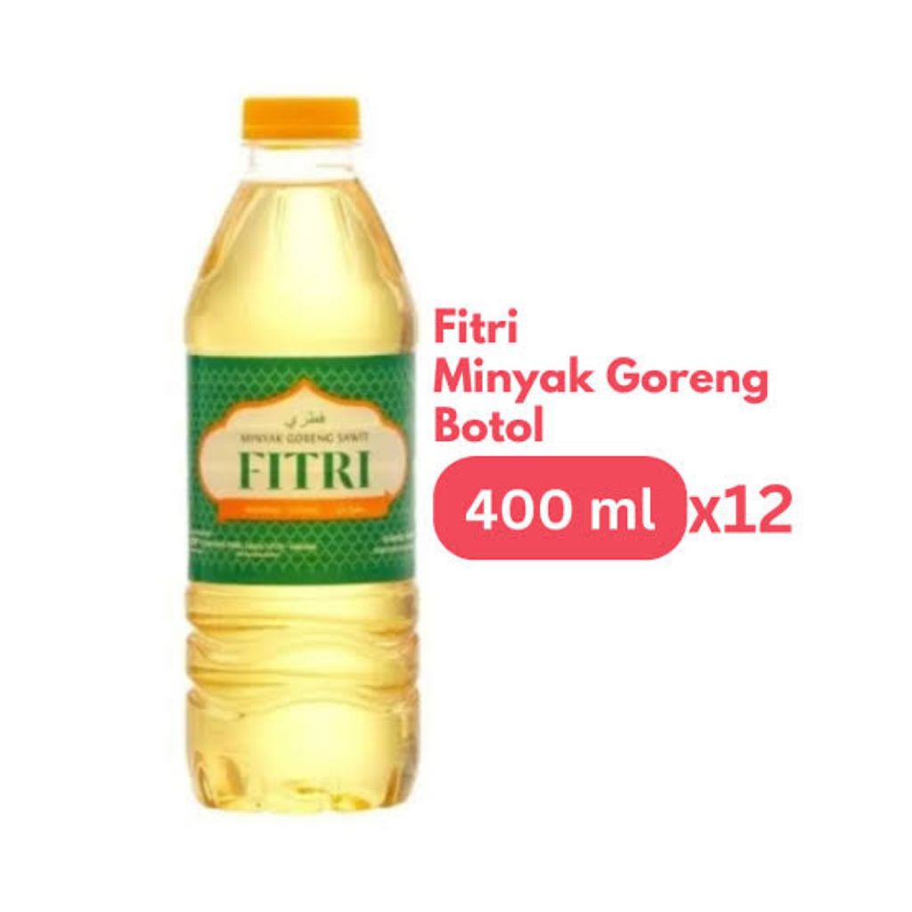 

Minyak Fitri Kemasan botol 400 ml | Bening dan Higenis | Cocok untuk bunda masak di dapur | 1 karton 12 pcs - Mini&Co