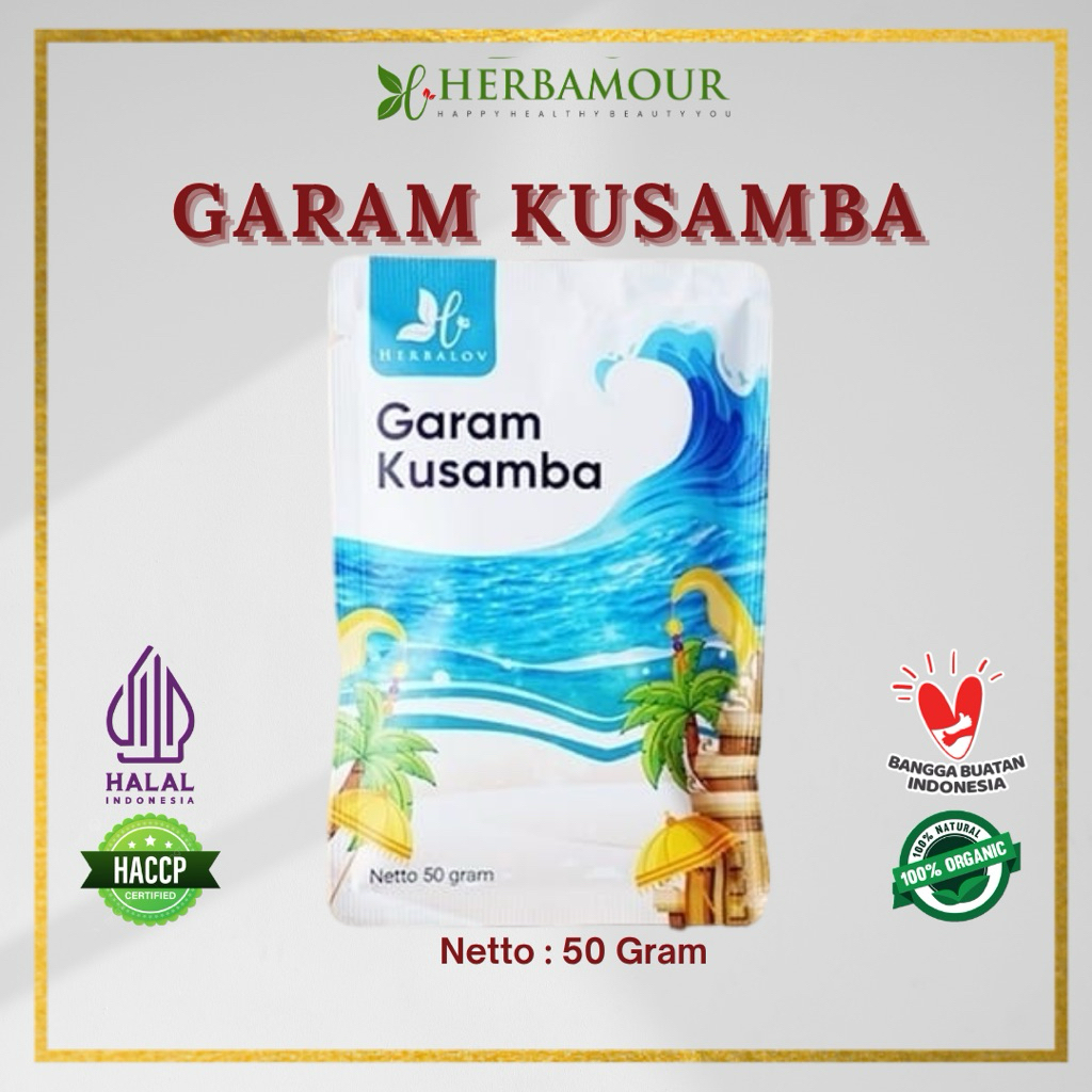 

GARAM KUSAMBA By HERBALOV - Garam Laut Murni, Natural (Unrefined Salt)