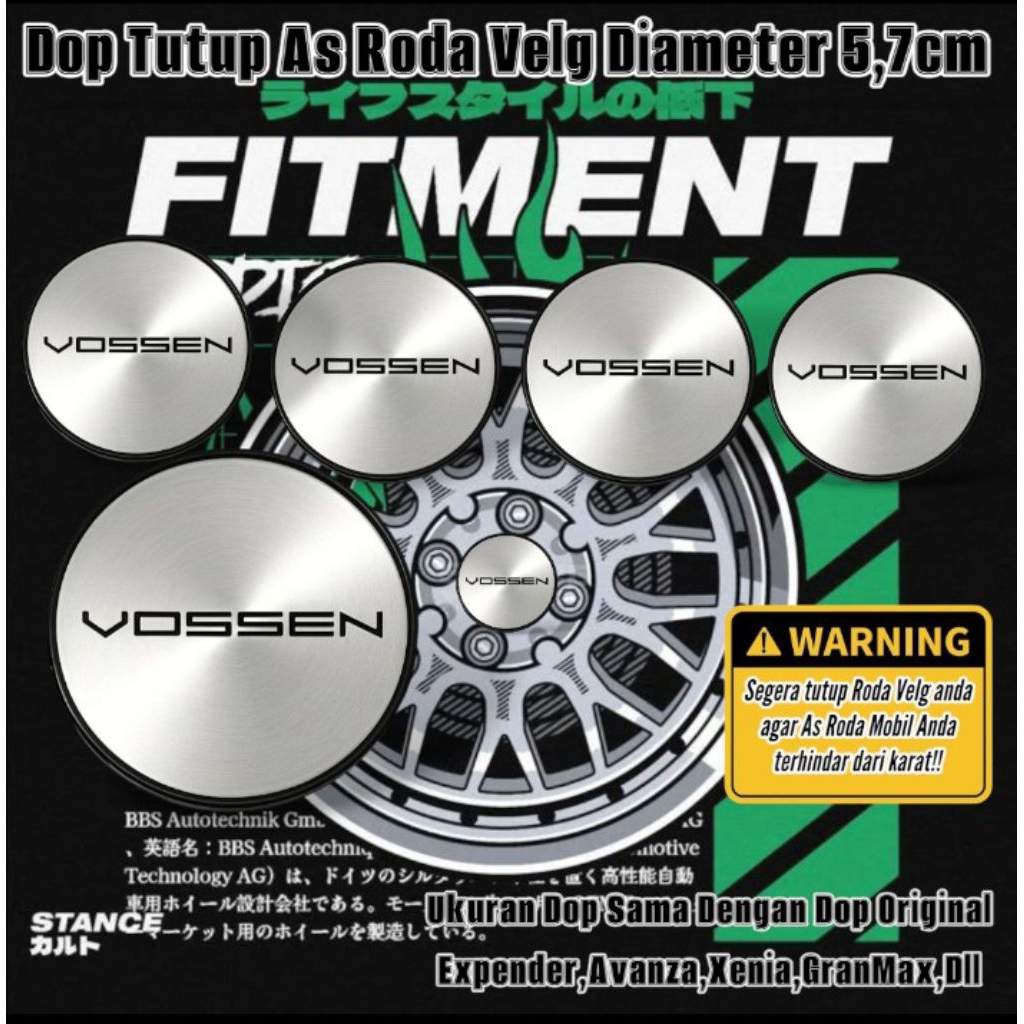 Dop Tutup As Roda Velg Mobil Universal Untuk Ring 14 15 16 17 18 19 20