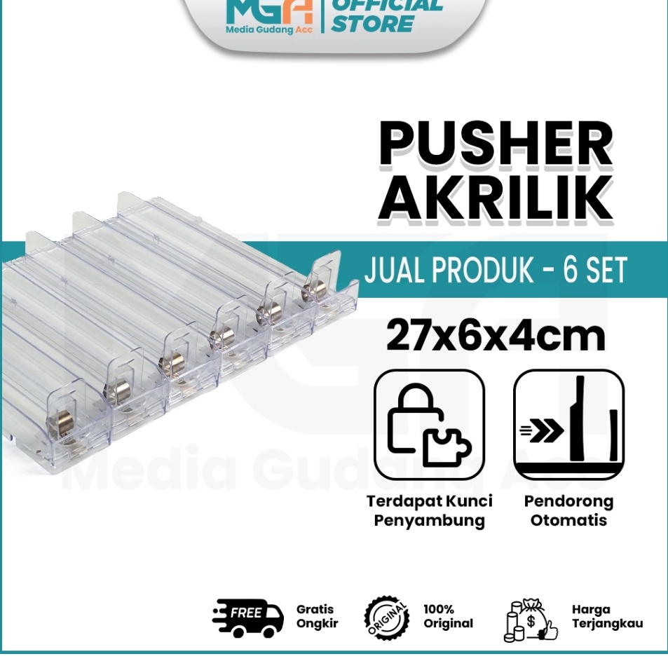 Recomend PUSHER ROKOK 6SET  TEMPAT ROKOK  RAK ROKOK AKRILIK  PUSHER DISPLAY AKRILIK
