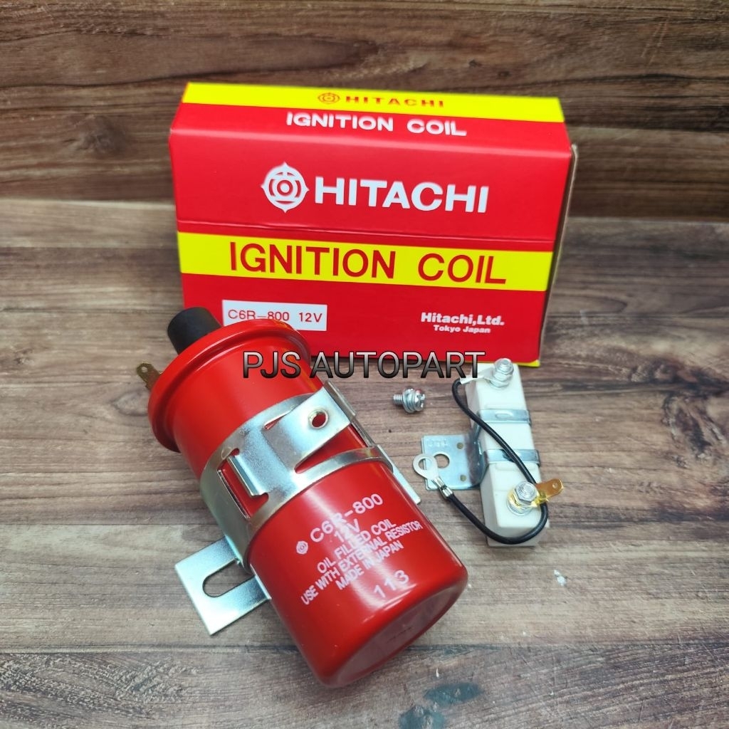 COIL IGNITION-KOIL BOTOL PANJANG SUZUKI CARRY 1.0 EXTRA 1.3 FUTURA 1.5 KARBU ORIGINAL HITACHI GARANS