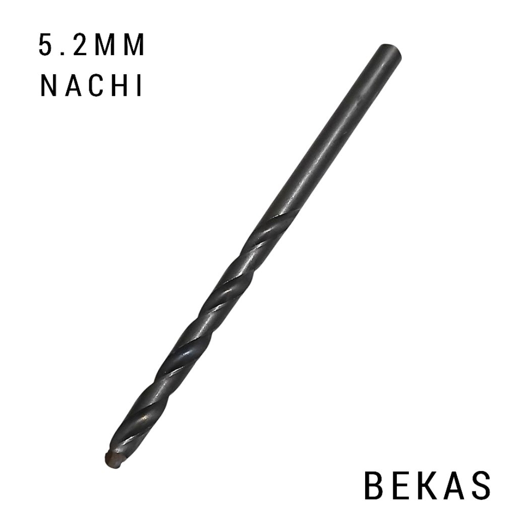 drill mata bor besi 5.2 mm NACHI mata bor hss 5.2mm bekas