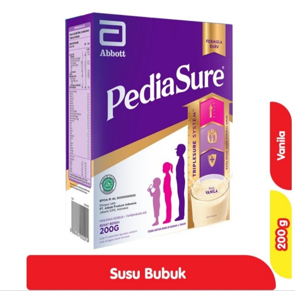 

Pediasure Triplesure Susu Pertumbuhan Anak Rasa Vanila 200G