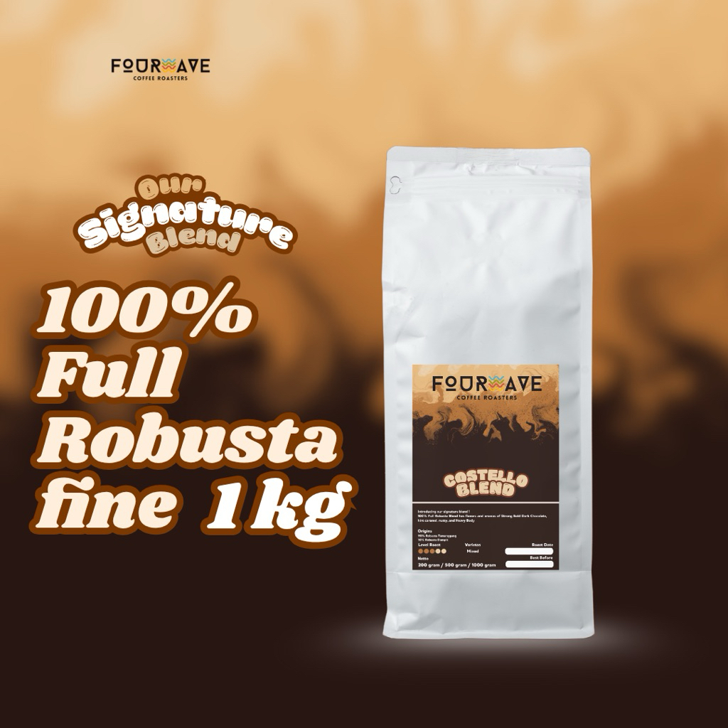 

Costello House Blend - 100% Fine Robusta Signature Blend by Fourwave roasters