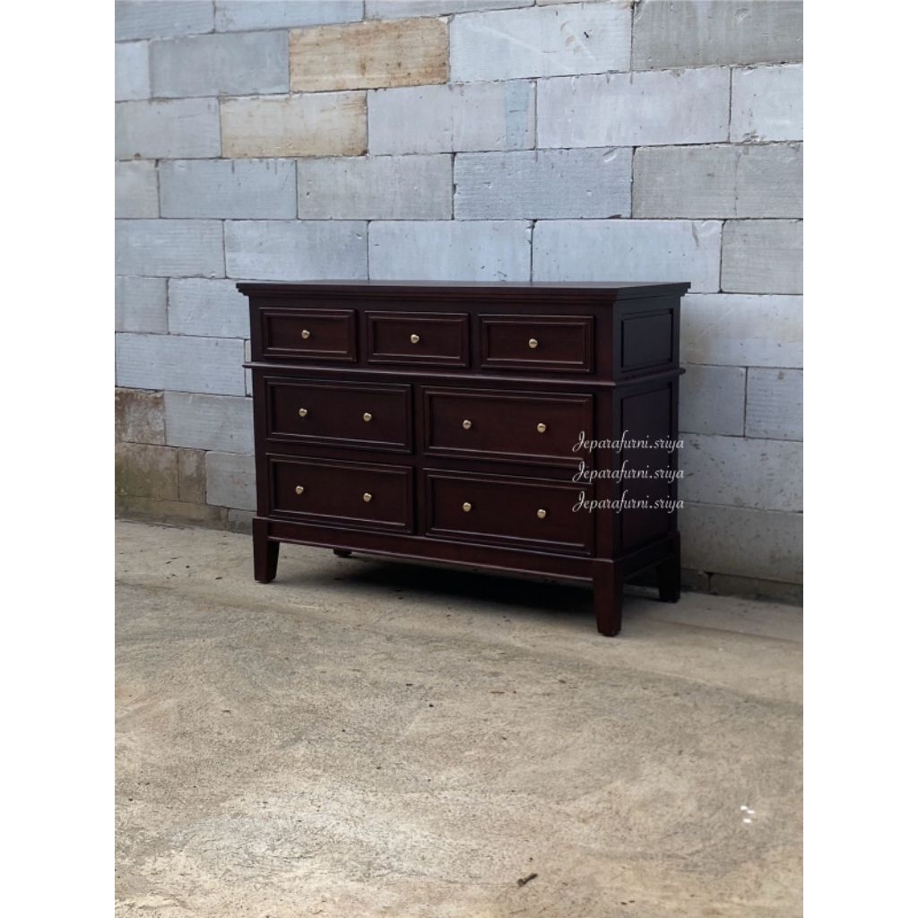 Bufet TV Minimalis Jati Jepara I Bufet 7 Laci Jati I Meja TV Jati I Meja TV Minimalis Jati Jepara