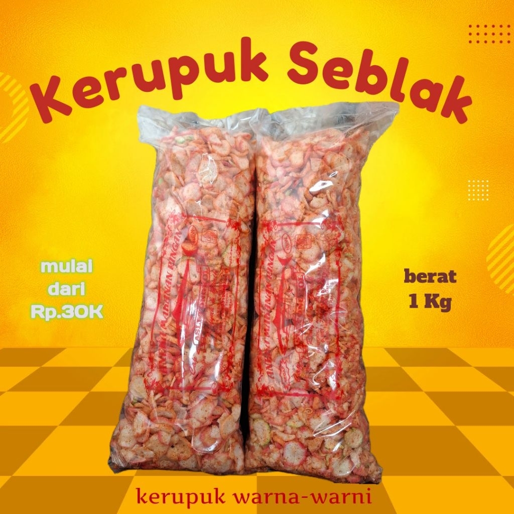 

(1 kg) kerupuk jablay pedas