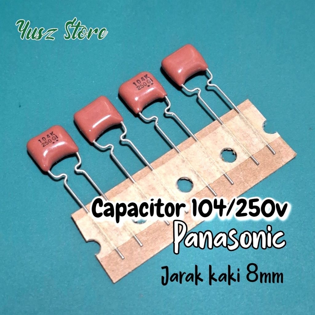 10pcs Capacitor 100nf 250v Milar 104 250volt Original Panasonic