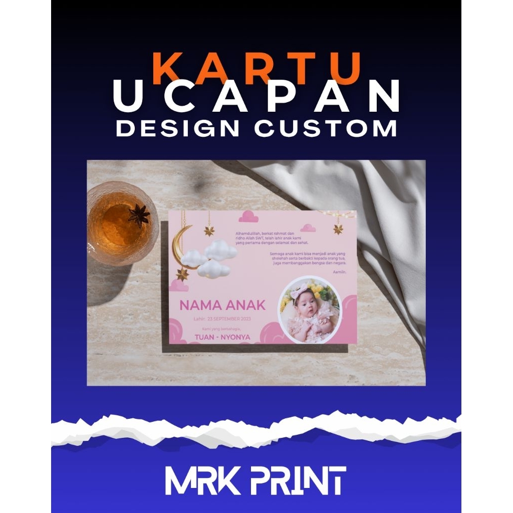

KARTU | SYUKURAN | AQIQAH | BAHAN CARTON | STIKER | 7.5 X 10 cm