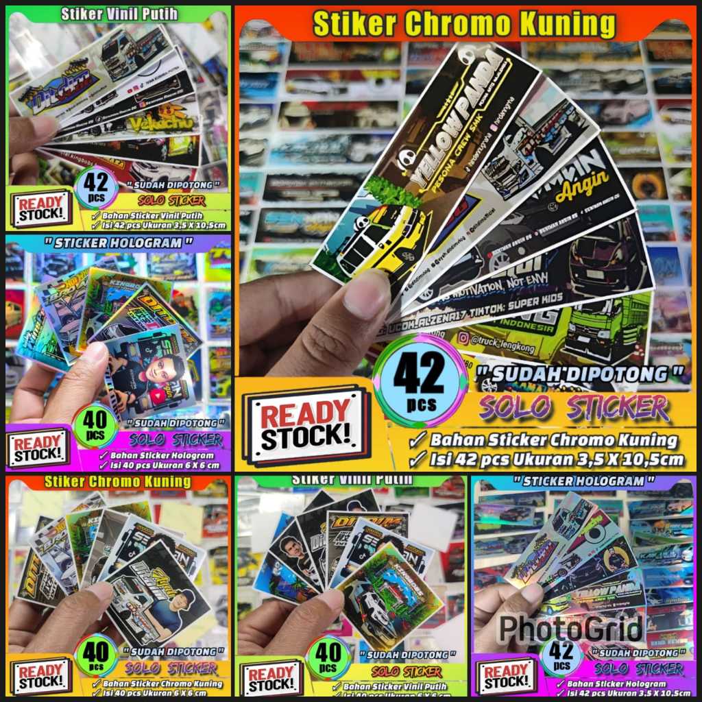 

Sticker TCI Panjang Isi 42pc Sticker Mobil Basuri SUDAH DIPOTONG Bahan Chromo Glossy Anti Air