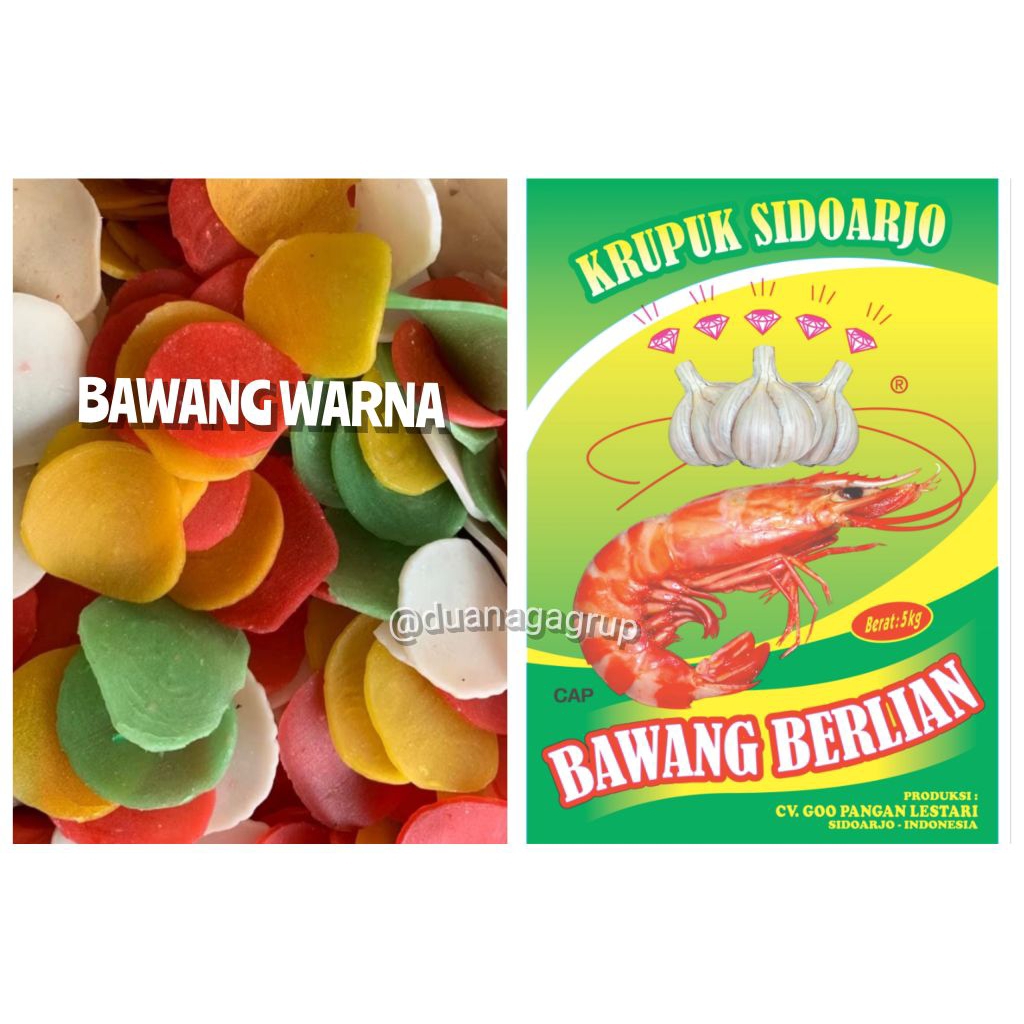

kerupuk mentah bawang warna 5kg