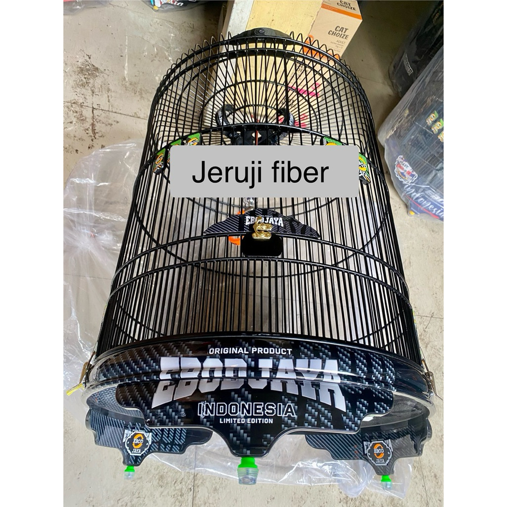 SANGKAR/KANDANG MURAI EBOD [JARI FIBER] CARBON DECAL SERIES