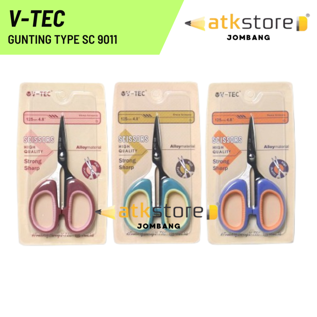 

V-TEC Gunting SC 9011 4.8 INCH / Gunting Kertas Lucu