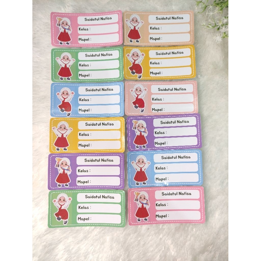 

Stiker anak sekolah | Stiker buku tulis | Stiker label nama | Stiker label pensil | Sticker lucu | Sticker costum