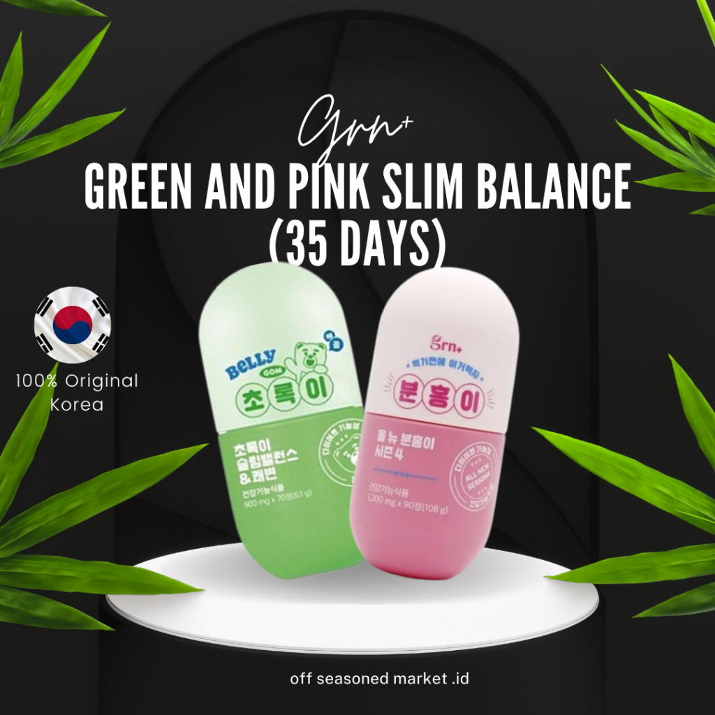 [READY] GRN+  Green and Pink Slim Balanc/ Cut Carbo/ Melancarkan Pencernaan