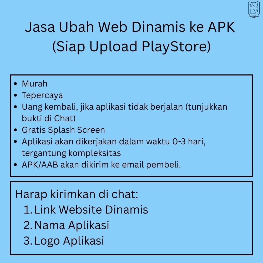 Jasa Ubah Website Dinamis ke APK (siap upload Playstore)