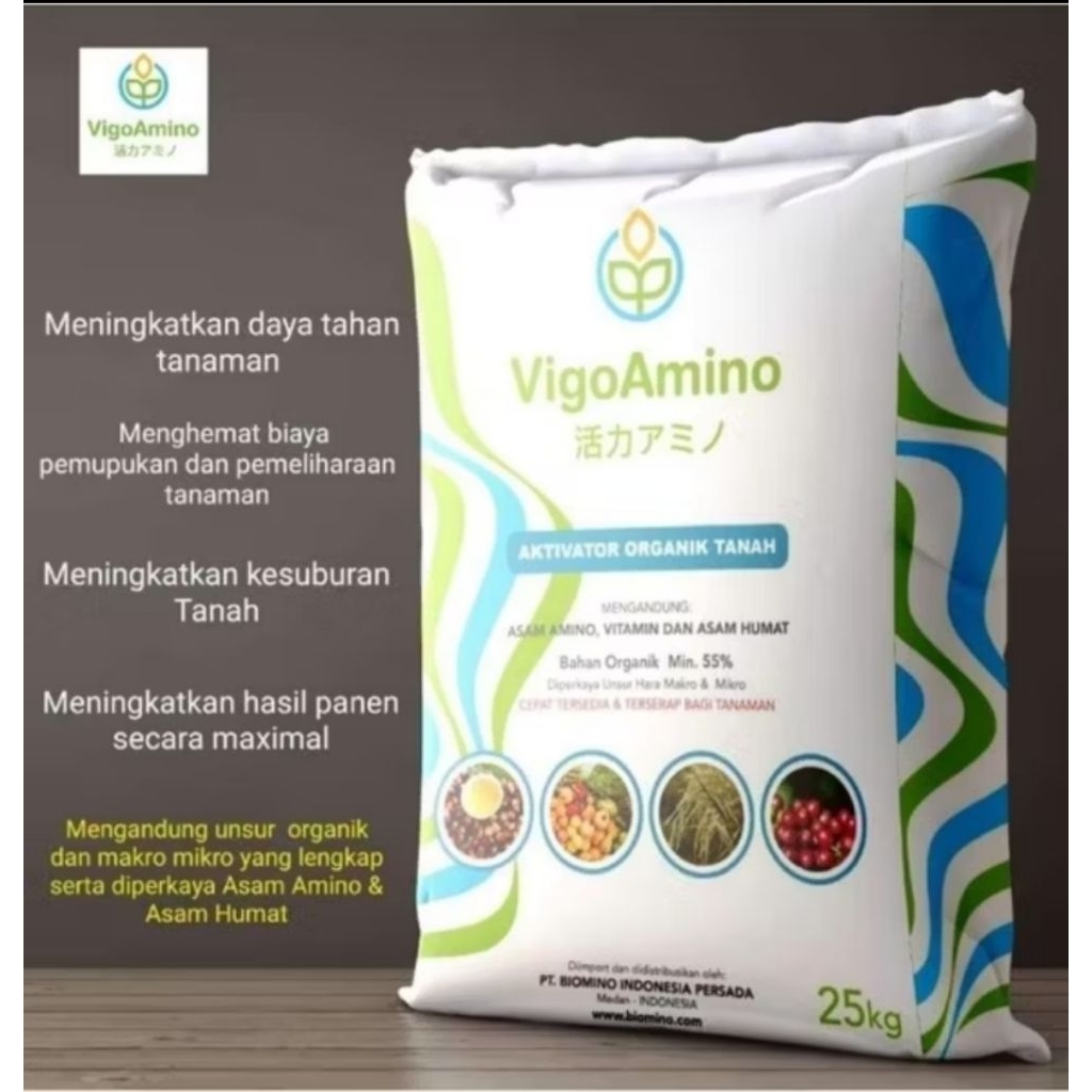 Pupuk VIGO AMINO repack 1 kg, pupuk organik asam amino asam humat asam fulvat plus NPK