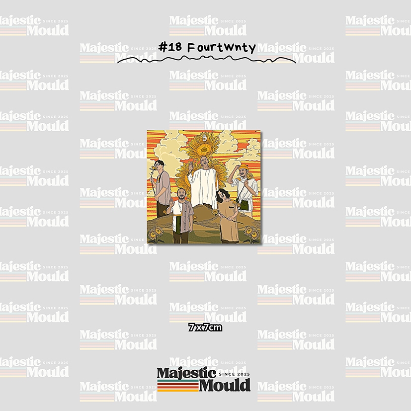 

#18Fourtwnty – Stiker Band Vinyl Glossy | Tahan Air & Luntur (Laptop/Helm/Tumbler/dan media lainnya)