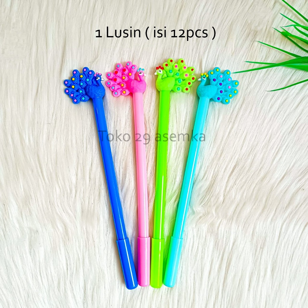 

12PCS SELUSIN PULPEN GEL KARAKTER MERAK PGK-1897 ALAT TULIS PERLENGKAPAN SEKOLAH UNIK