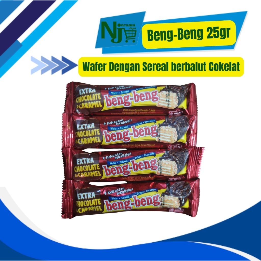 

Beng-Beng 25gr Wafer sereal bersalut cokelat
