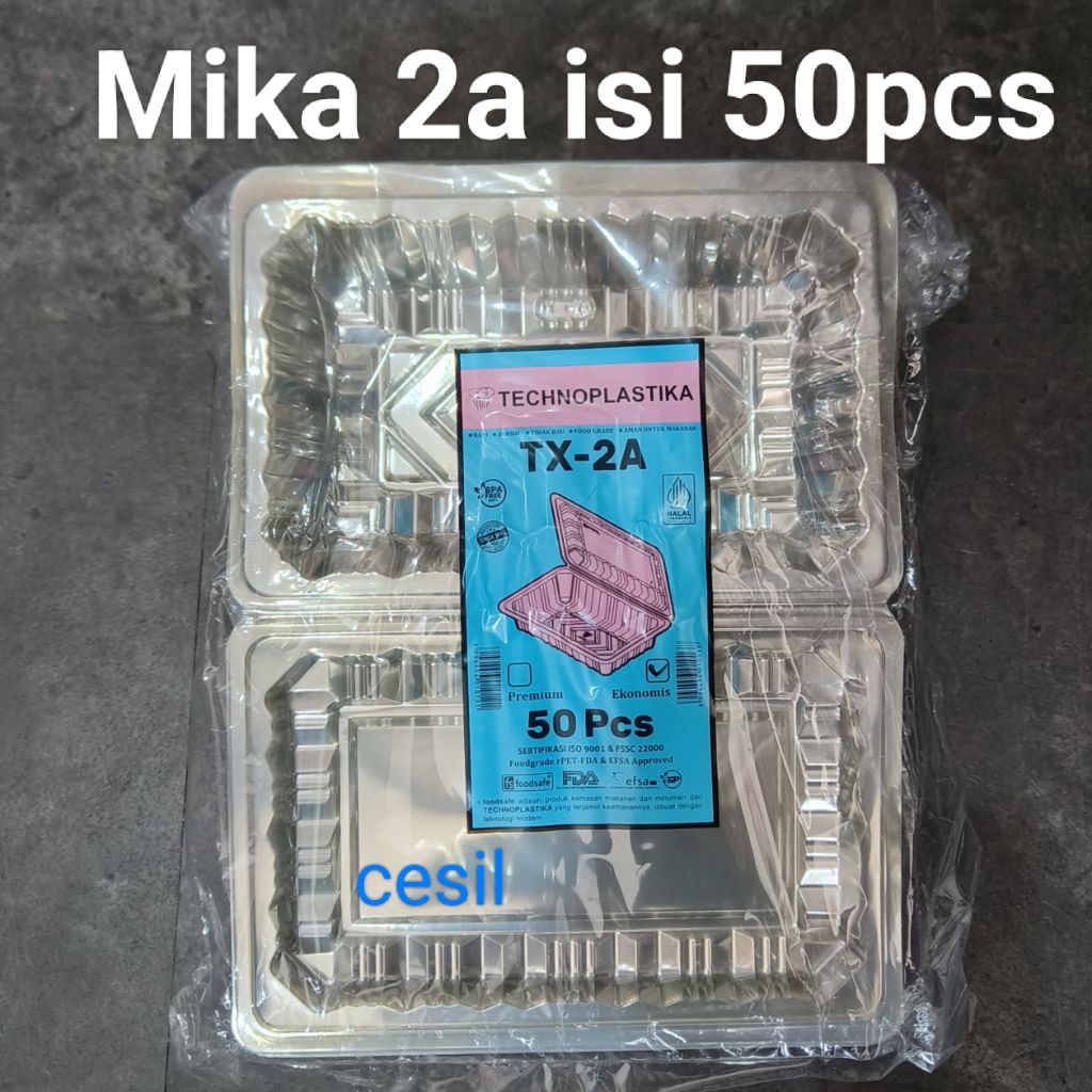 Mika 2A / Mika Kue / Mika Plastik / Mika Kue Setengah Loyang / Plastik Mika / Mika Sealer / Sealer