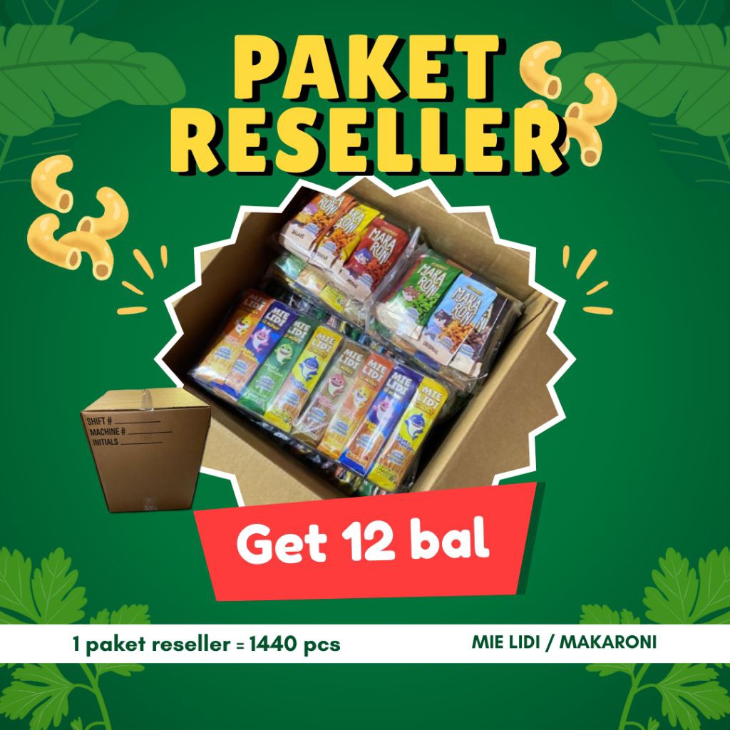 

PAKET RESELLER SI MPAY 12 BAL / MIE LIDI ATAU MAKARONI KEMASAN ECERAN 1000 HARGA SPESIAL BISA CAMPUR JAJANAN SNACK PAKET USAHA Cemilan Food Makanan Pedas Noodles