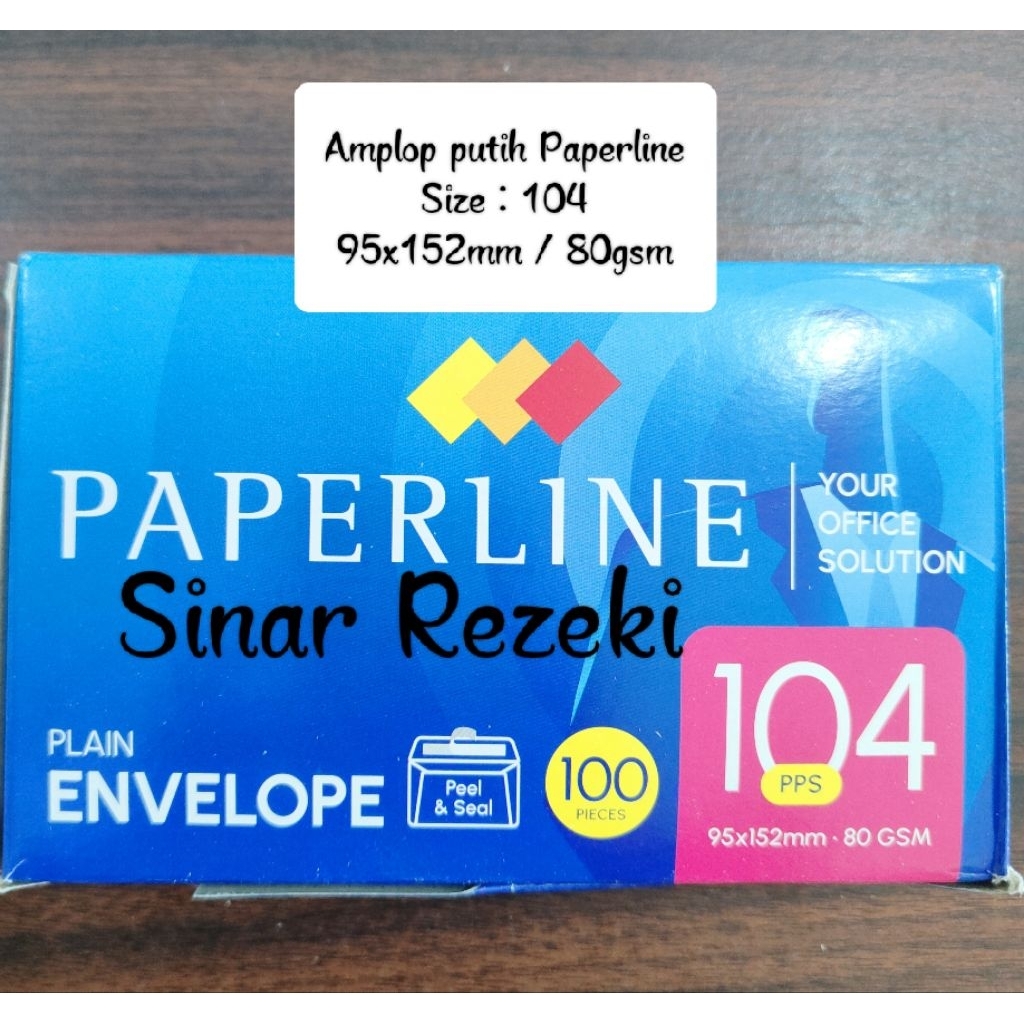 

100 lembar!! Amplop paperline 104PPS buklet putih/amplop paperline/amplop putih
