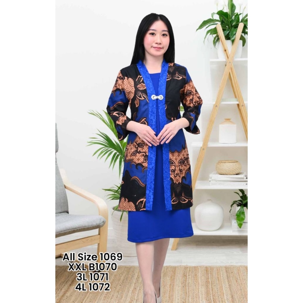 DRESS SCUBA BATIK LONG BALZER