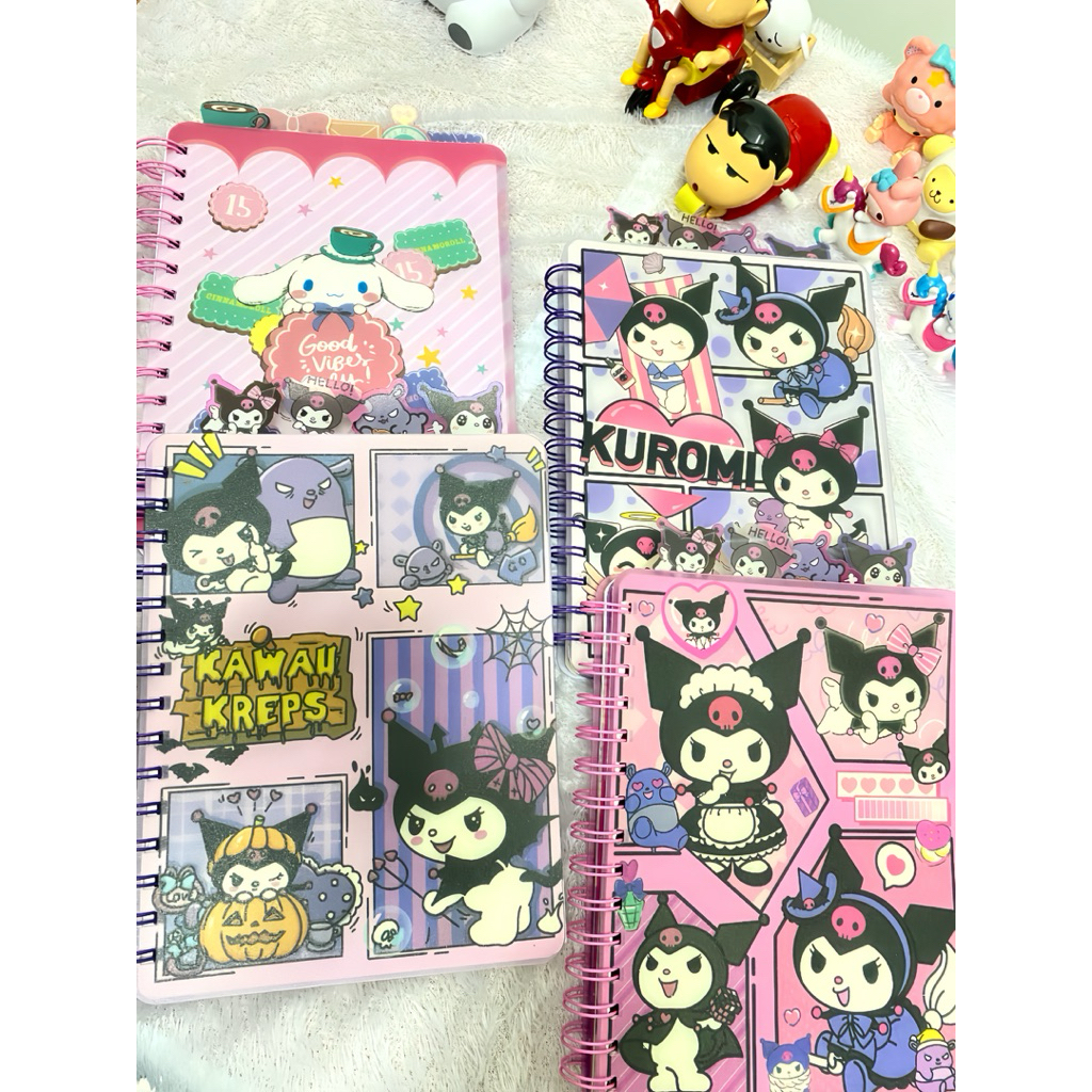 Buku Sanrio Ukuran Besar Ring Tebal Notebook Binder Karakter Sanrio