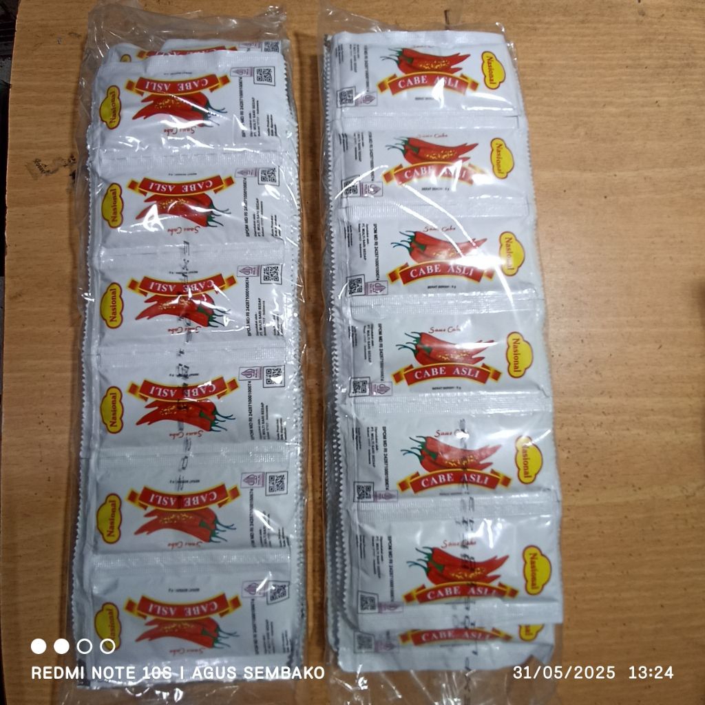 

1 pak sambal nasional stick (BELI 5 GROSIR)