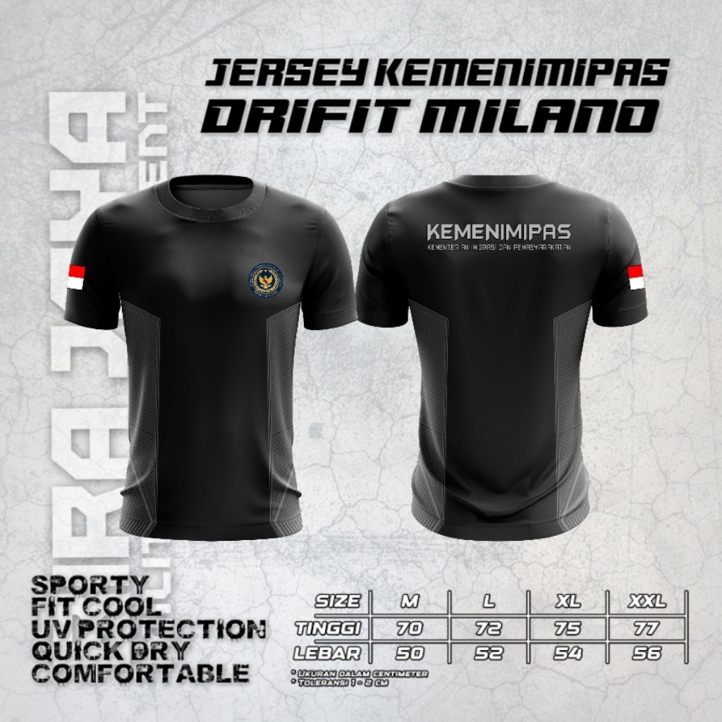 Kaos Kemenimipas - Kaos Jersey KEMENIMIPAS - Kaos DryFit Kemenimipas Terbaru.