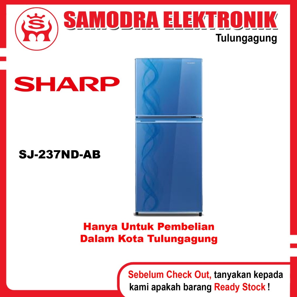 Kulkas SHARP SJ-237ND-AB | Kulkas 2 Pintu Sharp
