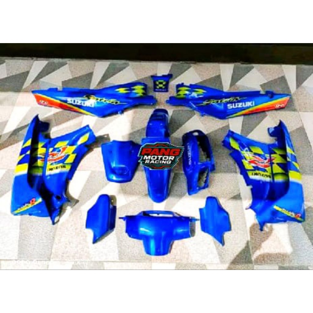 Body set halus Satria Lumba Biru Kenny Robert Body Satria R
