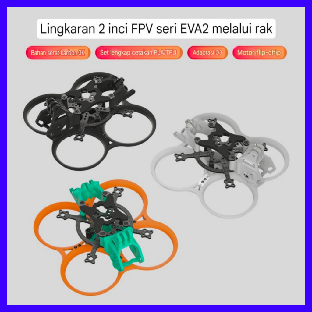 frame kit 2inch atau 20 pro kompatibel Dji O3 digital Drone
