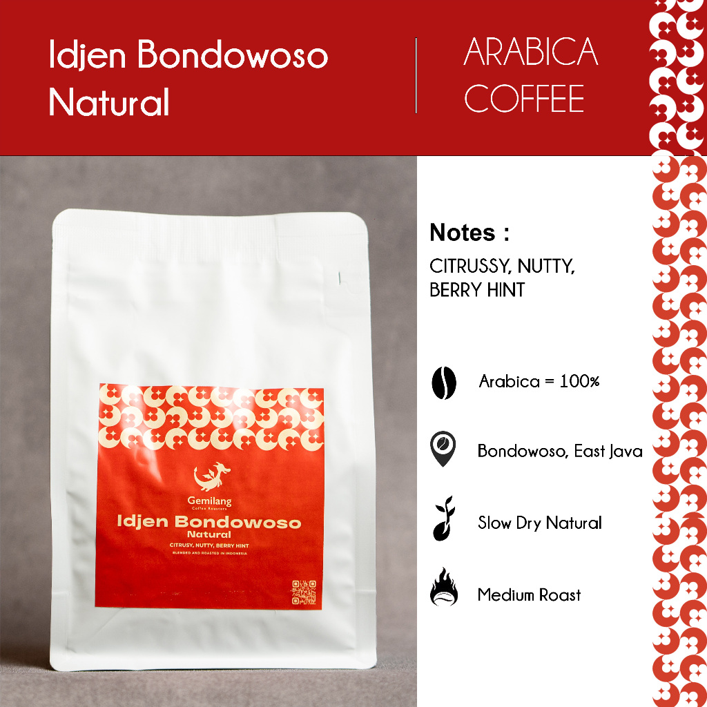 

Kopi Arabica Natural Idjen Bondowoso-Specialty Coffee-Biji/Bubuk Fresh Roast