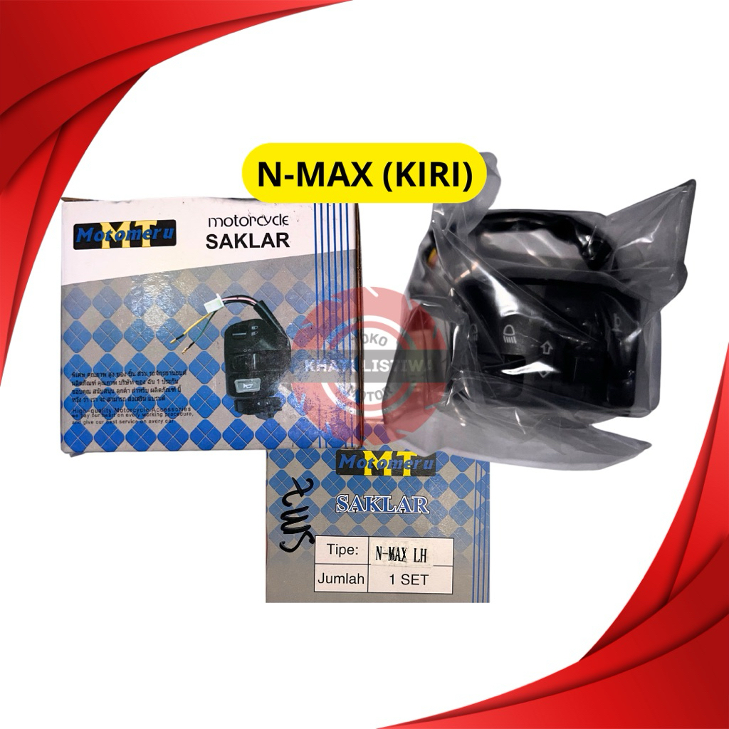 SAKLAR KIRI NMAX HOLDER MAIN SWITCH HANDLE LEFT NMAX MOTOMERU