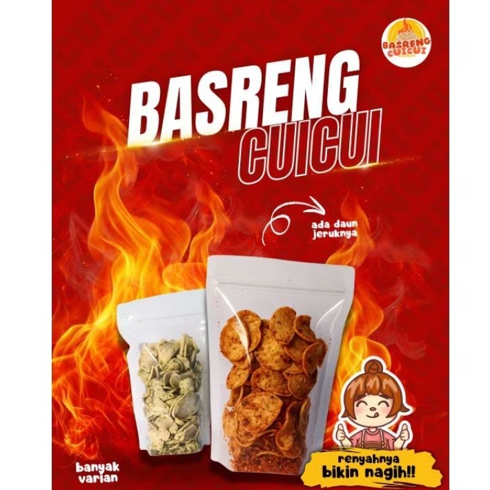 

(BASRENG CUICUI) Keripik Basreng Daun Jeruk 500 gr- Level pedas bisa pilih sendiri