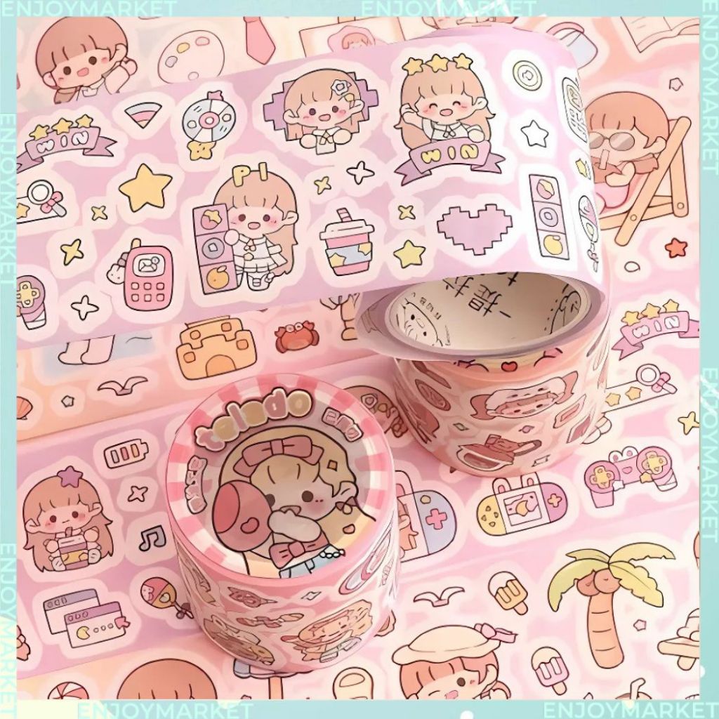 

Masking Tape Roll 3M Washitape Edisi Dodogirl Summer Life Sudah Cutting DIY /Jurnal TLD133
