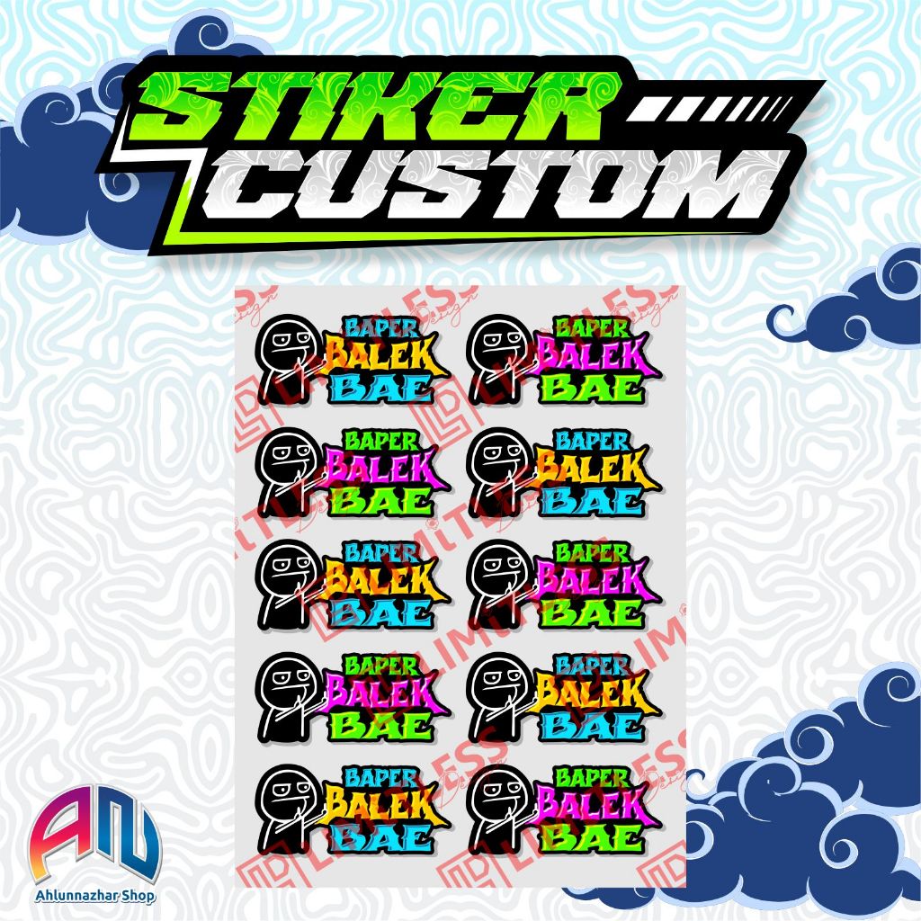 

Stiker Set Pack Baper Balek Bae
