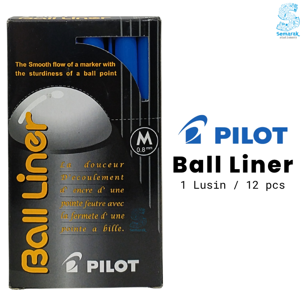 

Pilot Ball Liner 0.8 mm - Biru [1 Lusin / 12 pcs]