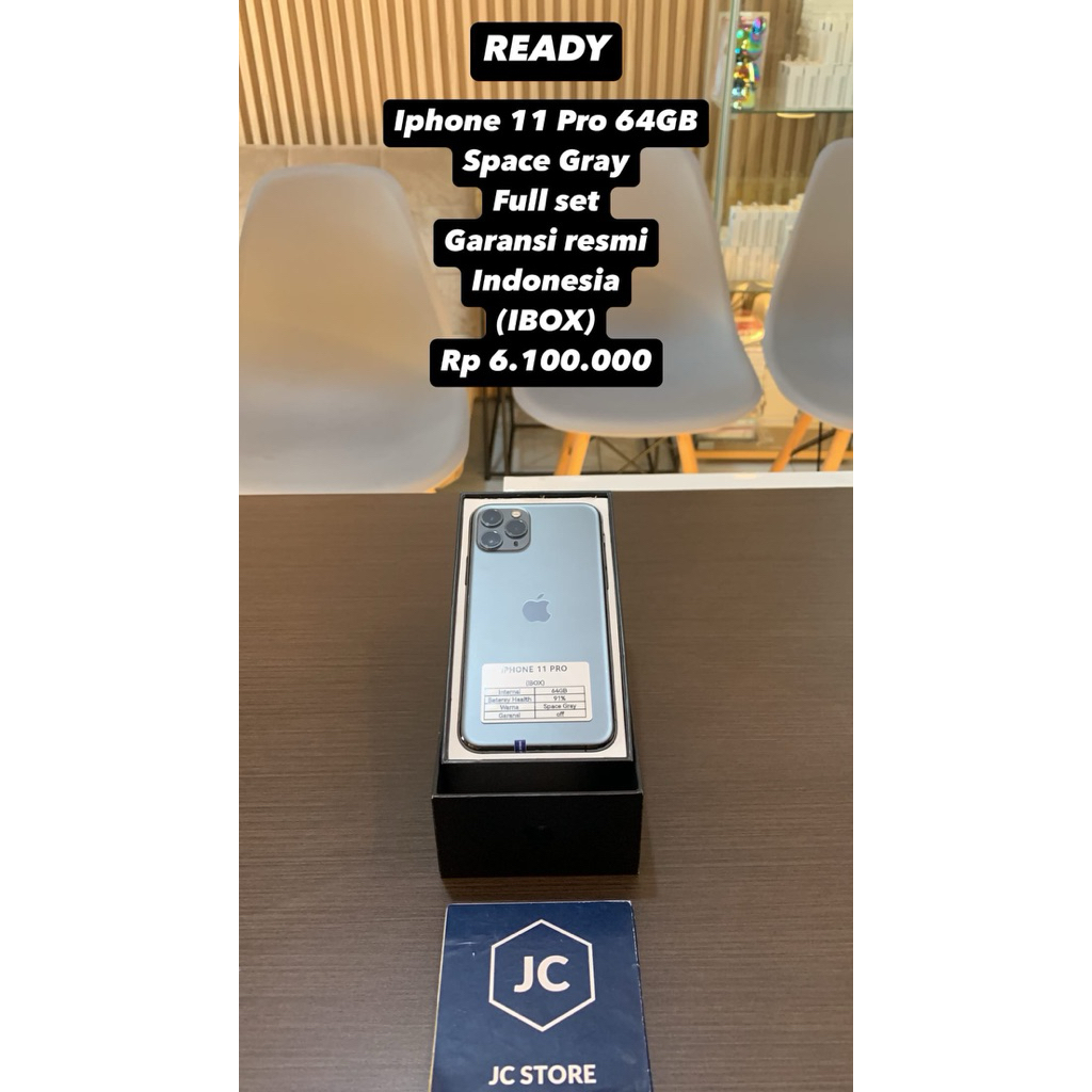 iphone 11 pro 64GB  Space Grey Garansi resmi indonesia