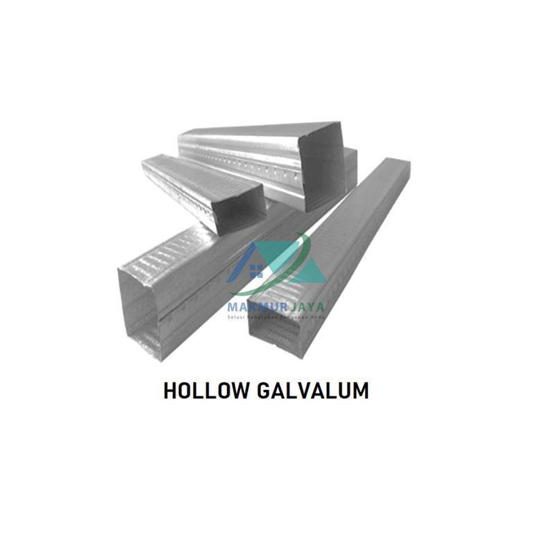 Holo Galvalume / Hollow Galvalum 4x4 Tebal 0.50 mm