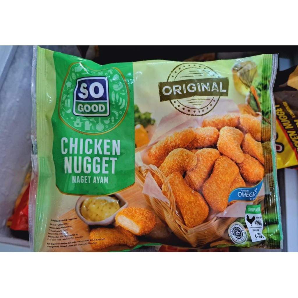

SO GOOD CHICKEN NUGGET ORIGINAL 400GRAM