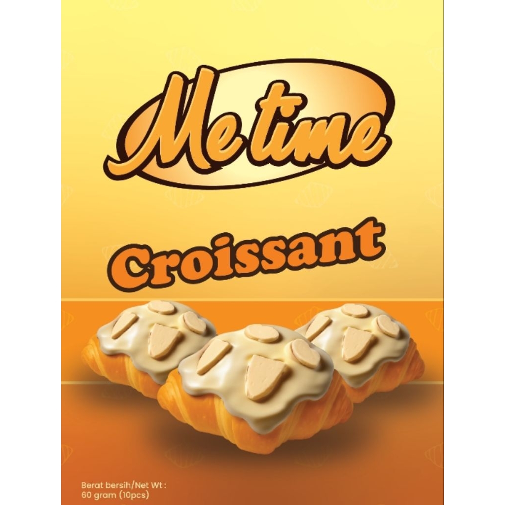 

Croissant Coklat putih Almond Metime