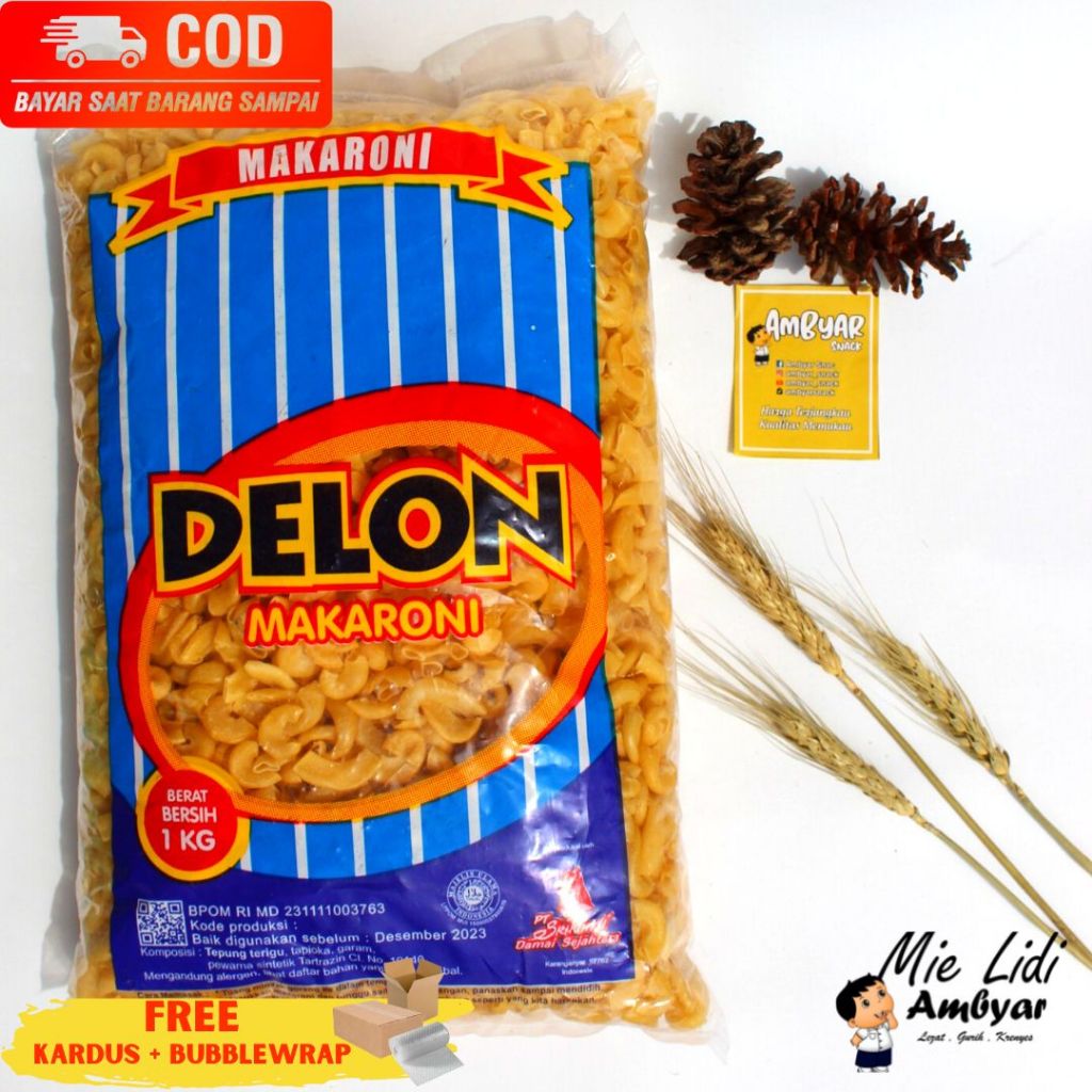 

Aneka Makaroni Macaroni Makroni Mentah Siap Goreng 200gr,500gr,1kg Bantet Mekar Delon Dian