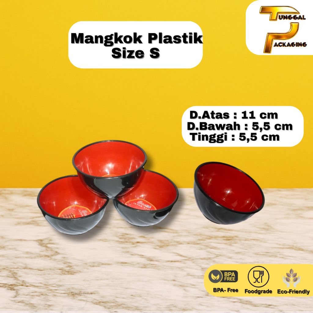 Mangkuk Plastik size S mangkuk kecil