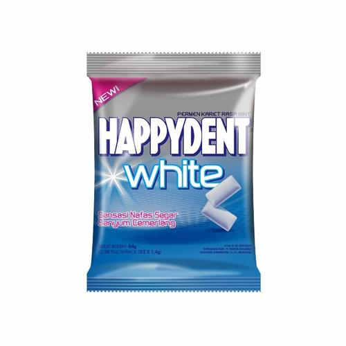 

HAPPYDENT WHITE CHEWING GUM 30'S MINT PCK 70g